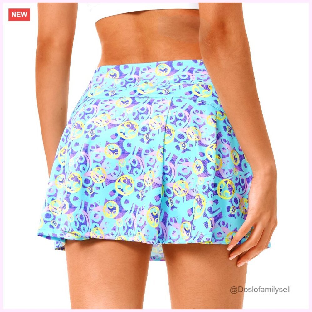 High Waisted Athletic Skort with Pockets and Built-in Shorts for Tennis Golf